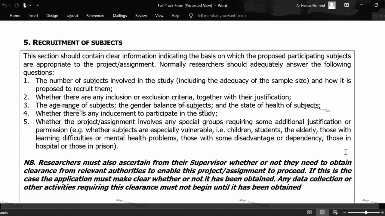 Research Ethics Proposal Explained | APU Ethical Approval Form Tutorial