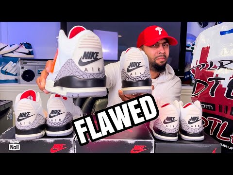 Picking Up Multiple “FLAWED” Pairs of Air Jordan 3 White Cement Reimagined