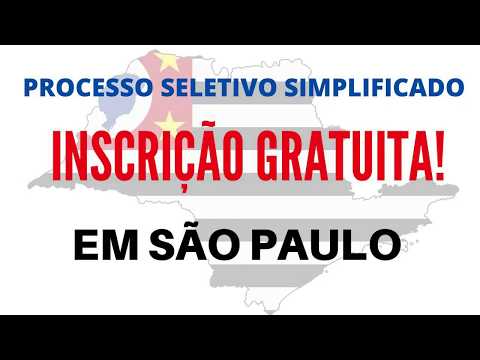 Processo seletivo 2020 com inscrição gratuita em São Paulo