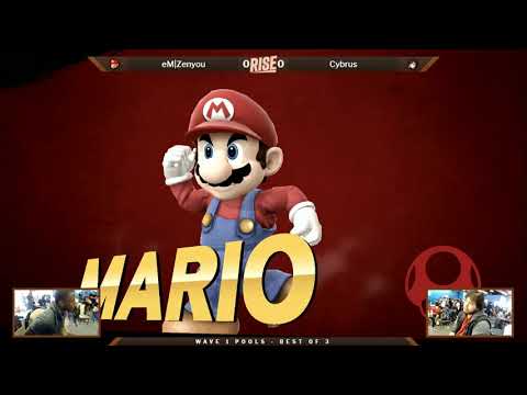 Rise 2018 Wave 1 Pools - eM|Zenyou (Mario) vs Cybrus (Bayonetta)