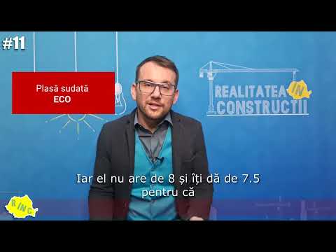Ai auzit si tu de plasa sudata Eco Nu este ceea ce pare - Realitatea in Constructii