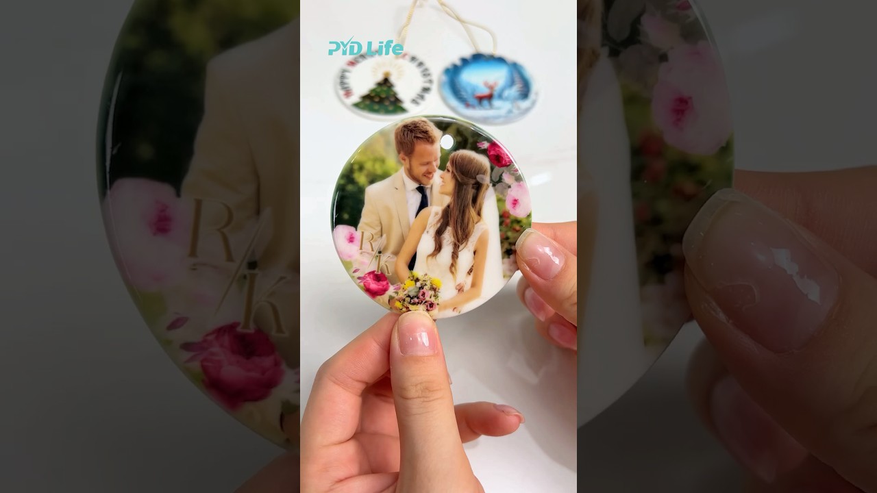 How to print perfect sublimation ceramic ornaments with PYD Life heat press machine? #pydlife