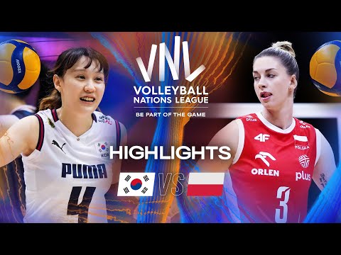 Korea 🇰🇷 vs. Poland 🇵🇱 - Highlights | Week 3 | Women's VNL 2025