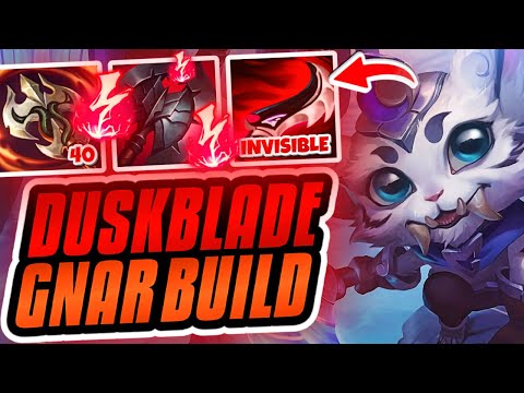 DUSKBLADE MAKES GNAR UNKILLABLE!!! THE BEST LETHALITY GNAR BUILD!!! Season 13 Gnar Lol Gameplay