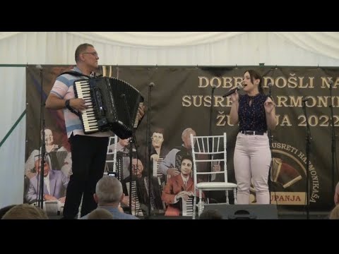 Andrea Kadić & Maestro Bane Vasić  6.susret harmonikaša Županja 2022.god.