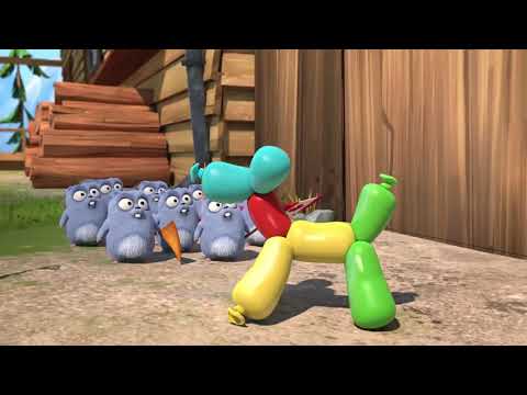 Course en ballons gonflables pour Grizzy et les Lemmings