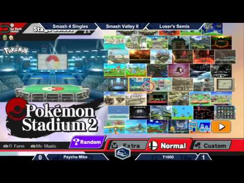 Smash Valley II Wii U Singles Loser's Quarters - Psycho Myko vs T1000