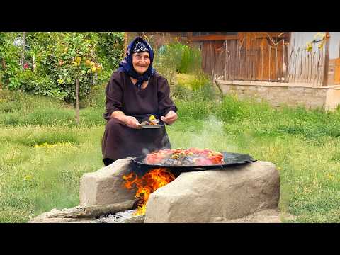 Traditional Azerbaijani Dolma – Stuffed Tomatoes, Peppers & Eggplants in the Village