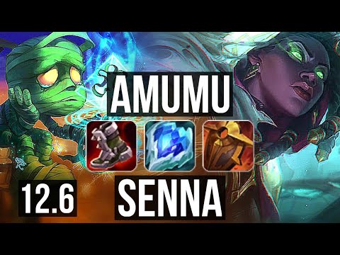 AMUMU & Jhin vs SENNA & Jinx (SUP) | Rank 7 Amumu, 4/2/7 | NA Challenger | 12.6
