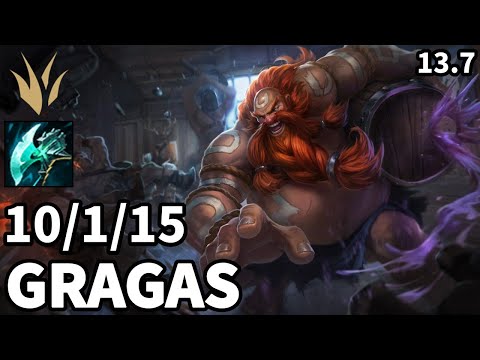 Gragas Jungle vs Karthus - KR Master  | Patch 13.7