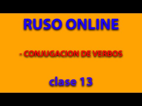 RUSO ONLINE / Conjugacion de verbos / clase 13