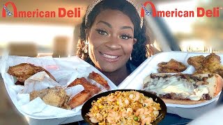 AMERICAN DELI! THE BEST PHILLY CHEESESTEAK, WINGS & FRIED RICE! BEST MUKBANG EVER! 묵 뱅스