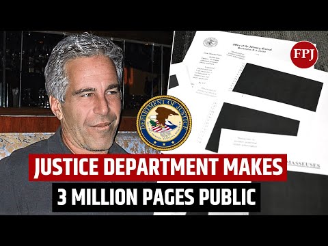US Releases Largest Epstein File Dump Ever: Over 3 Million Pages 1,80,000 Images 2,000 Videos