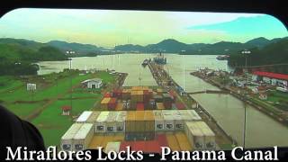 preview picture of video 'Time Lapse through the Panama Canal on a Container Ship Simulator - Miraflores Visitors Center'