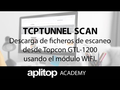 Descarga de ficheros de escaneo desde Topcon GTL-1200 usando el módulo WIFI