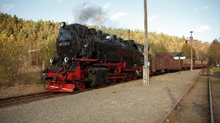 preview picture of video 'Herbstdampf auf der Selketalbahn - 99 7237 mit Volldampf auf der Selketalbahn'