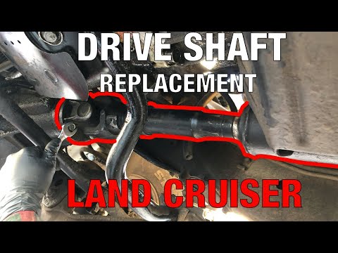 How to REMOVE and INSTALL front drive shaft FJ80