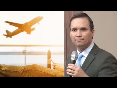 God stops a plane in order to save a person.