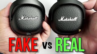 Video thumbnail for Fake vs Real Marshall Mid Bluetooth Headphones - How to spot a Replica and Accessories Comparison by Aaron X Loud and Wireless