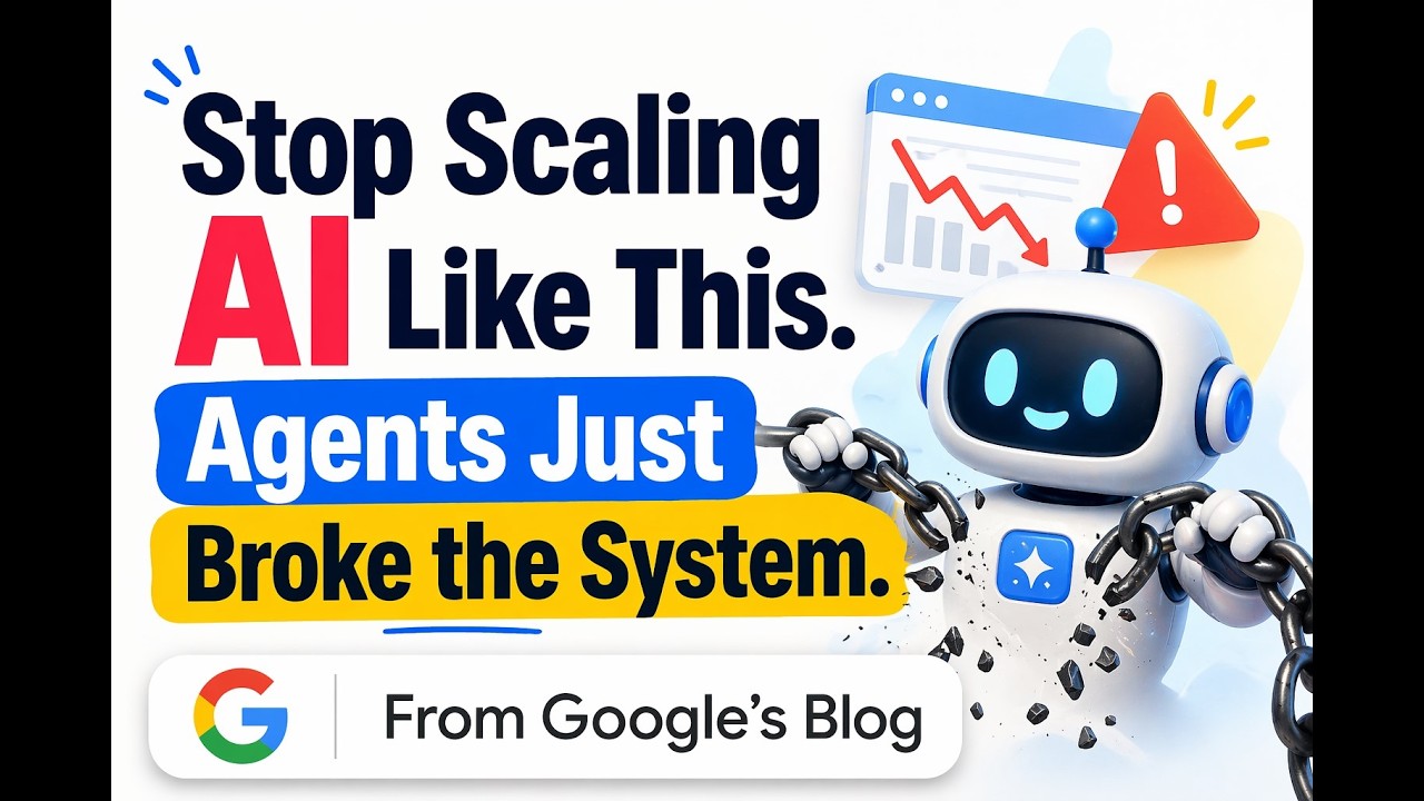 From Google's Blog - Stop Scaling AI Like This. Agents Just Broke the System.