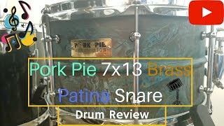 Video thumbnail for Pork Pie 7x13 Brass Patina Snare Review by The Drummer Next Door