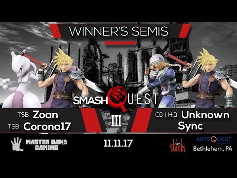 SmashQuest 3 - TSB | Corona17 + TSB | Zoan vs. CD | HQ | Unknown + Sync - Winner's Semi