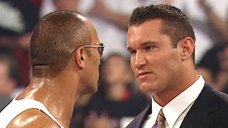 Download lagu Randy Orton meets The Rock Raw June 21 2004... mp3
