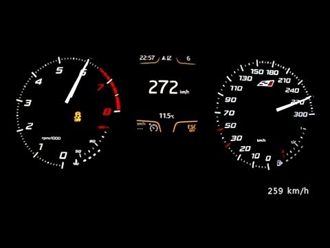 Seat Leon Cupra 280 2014 - acceleration 0-260 km/h, top speed test and more