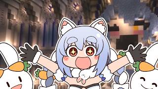 【手描き】野うさぎ建築に感動するぺこら | Pekora Gets Emotional Over Nousagi Builds【兎田ぺこら/ホロライブ切り抜き/切り抜き漫画】