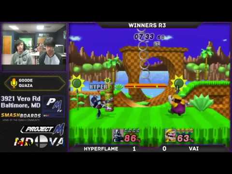 Project M @ Xanadu 12/19/16 Winners Round 3: Hyperflame (Wolf) vs Vai (Wario)