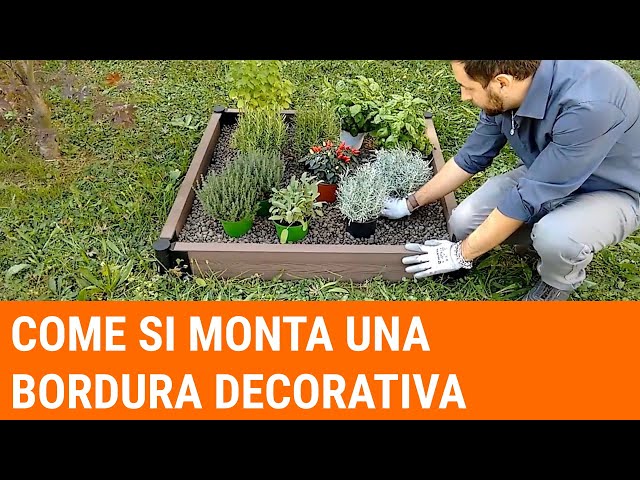 Come posare la bordura Flower Bed su terreno e su pavimento