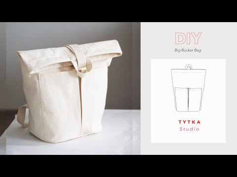How to sew Simple Canvas Backpack in 2 hours (tutorial + sewing pattern TYTKA Studio)