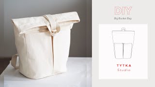 How to sew Simple Canvas Backpack in 2 hours (tutorial + sewing pattern TYTKA Studio)