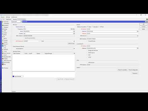 Quick Set ( MikroTik settings as a router )