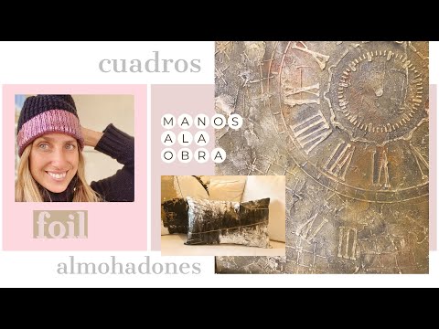 Manos a la Obra 2023 Programa 17 Pintar Cuadros - Foil sobre lana - Almohadón pintado a mano