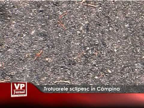 Trotuarele sclipesc în Câmpina