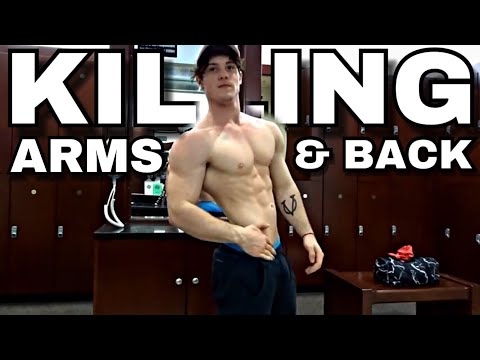 ARM & BACK DESTRUCTION | NEW GYM | Derek Martin INSANE PUMP