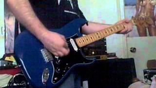 Video thumbnail for Custom Fender Corgan Replica does 80s tone Dimarzio BC2 Marshall JMP-1 Mesa Strategy 500 by BJ Russell