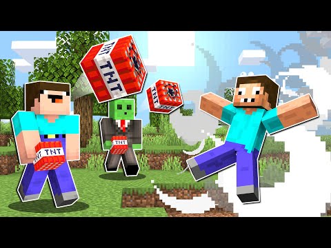 НУБ И ПРО ТНТ БИТВА В МАЙНКРАФТ ГОЛОДНЫЕ ИГРЫ ! НУБИК И ТРОЛЛИНГ ЛОВУШКА MINECRAFT