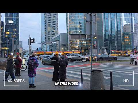 Life in Warsaw in 2025. 4K walking tour HDR. Cleanest city in Europe. Europe's booming economy Wawa