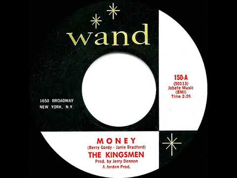 1964 HITS ARCHIVE: Money - Kingsmen (hit ‘live’ 45 single version)