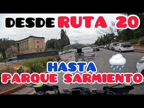 🌧️ REGRESANDO BAJO LA LLUVIA POR RUTA 20 | CENTRO DE CÓRDOBA HASTA PARQUE SARMIENTO 🏍️🔥