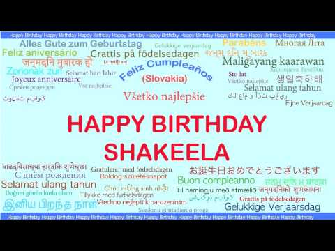 Shakeela   Languages Idiomas - Happy Birthday