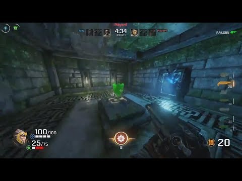 Jibo vs. Fazz, ruins of sarnath – E3 2017 (Quake Champions)