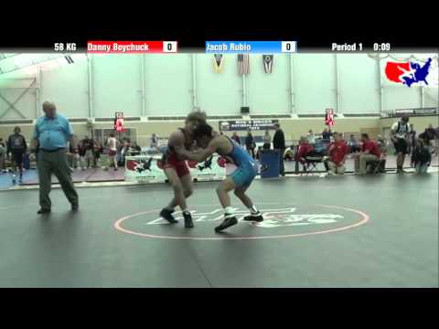 Danny Boychuck vs. Jacob Rubio at 2013 ASICS FILA Cadet Nationals - GR