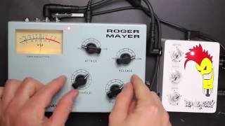 Video thumbnail for Roger Mayer - RM 58 Limiter Compressor with drums featuring PEDALPuNK by Lance Seymour