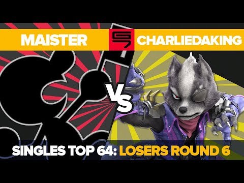 Maister vs Charliedaking - Ultimate Singles: Top 64 Losers Round 6 - Genesis 7 |Game & Watch vs Wolf