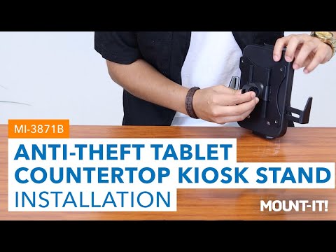 Anti-Theft Tablet Countertop Kiosk Stand | MI-3871B (Installation)