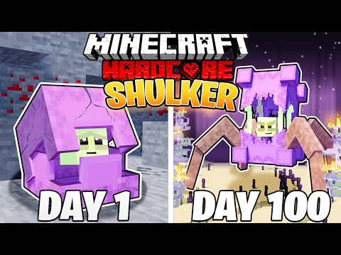 Bronzo - I Survived 100 DAYS as a SHULKER in HARDCORE Minecraft!