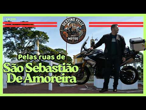 Pelas ruas de São Sebastião de Amoreira no Paraná de Tiger 900